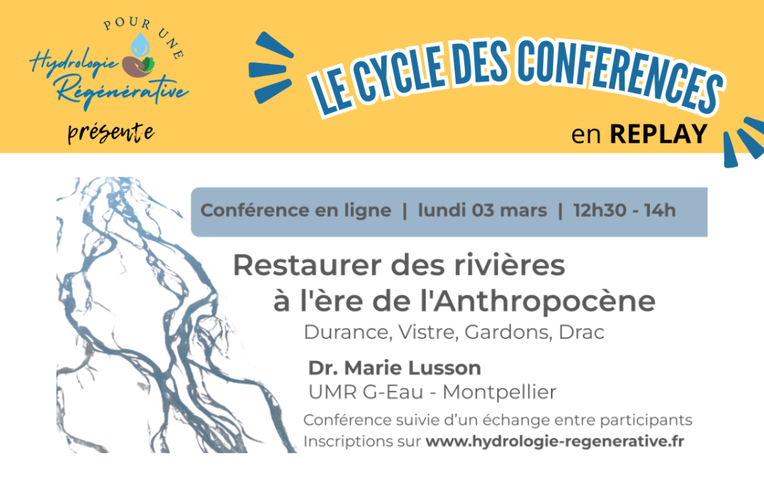 Webinaire | Restaurer des rivières à l’ère de l’anthropocène